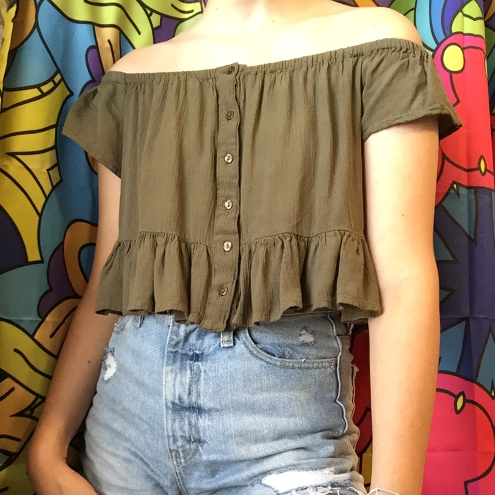 off the shoulder shirt